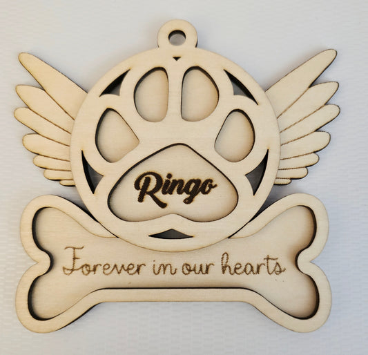 Angel Wing Pet Memorial Ornament