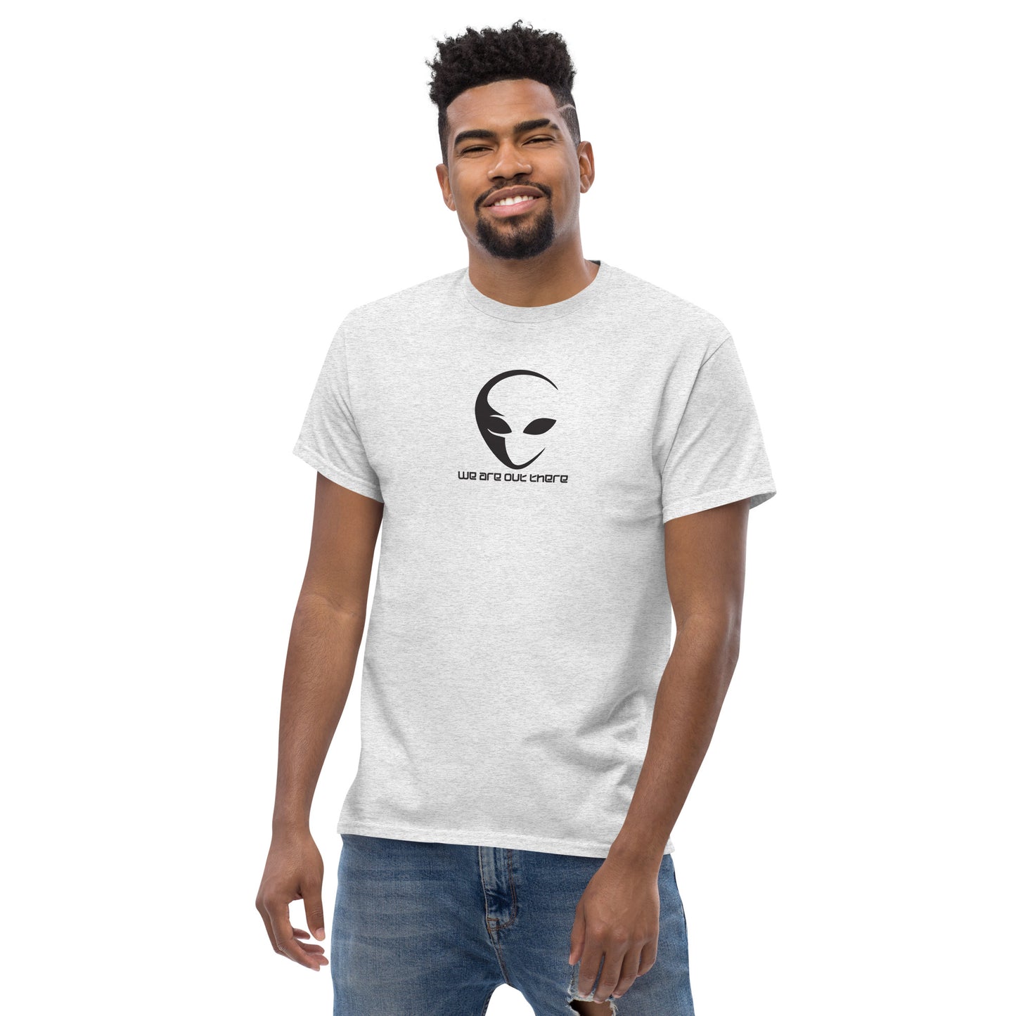 Alien head we are out there classic tee