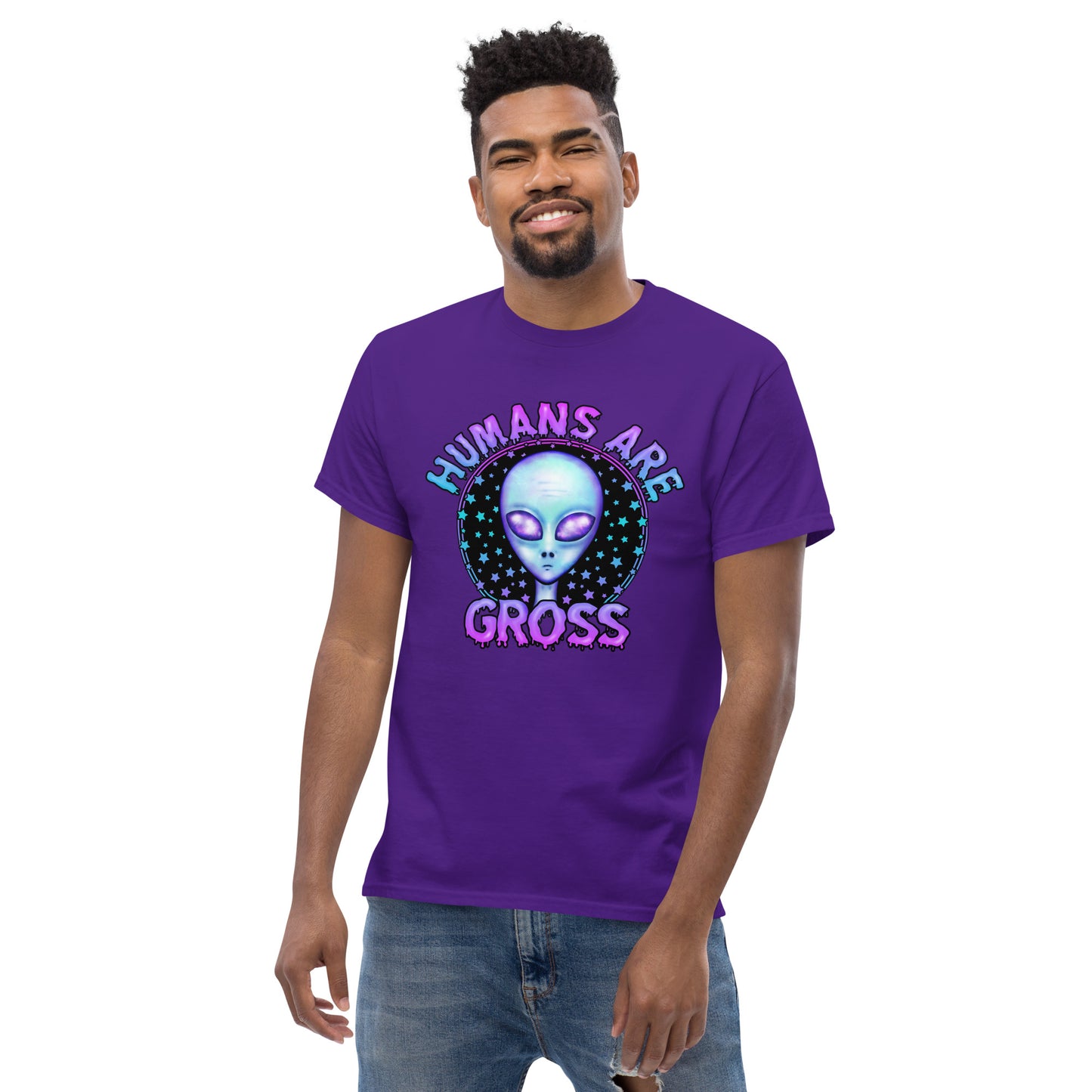 Humans are gross alien classic tee