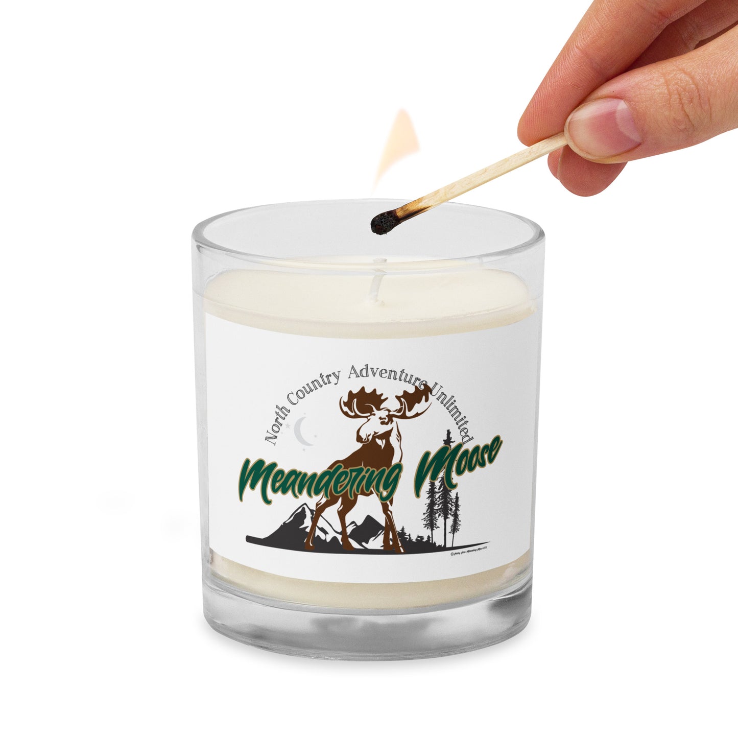 Meandering Moose Glass jar soy wax candle