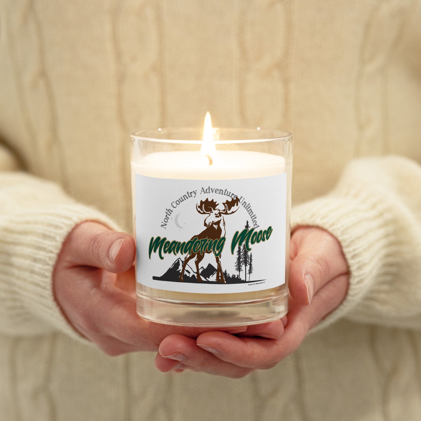 Meandering Moose Glass jar soy wax candle