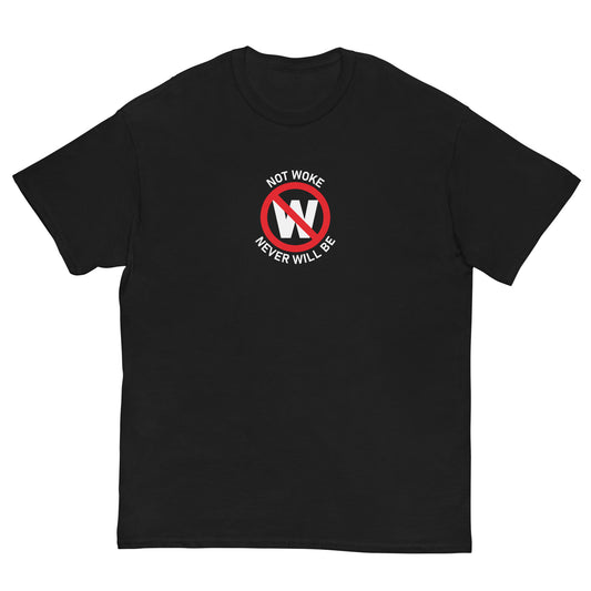 Not Woke Men's classic tee- dark colors