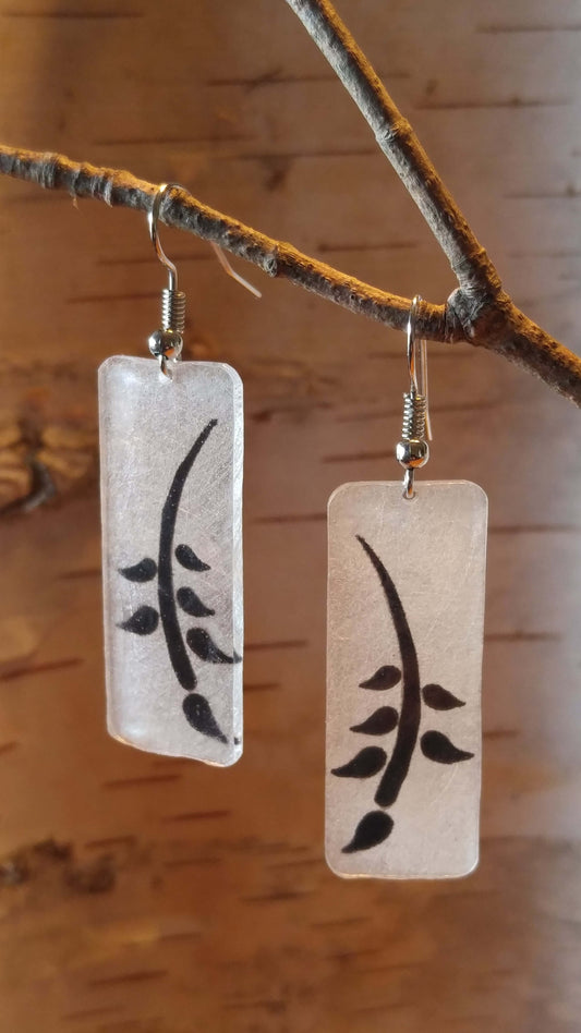 Modern Leaf Design Earrings