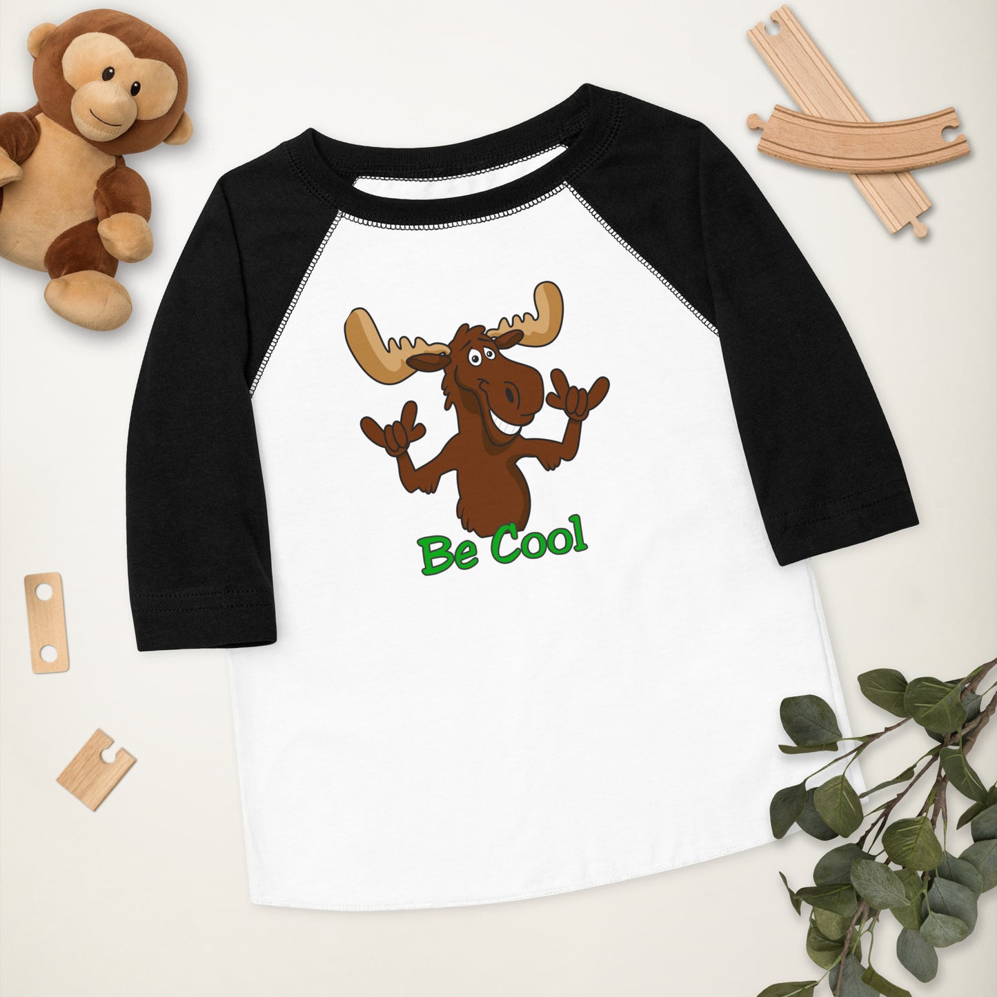 Cool Moose Toddler baseball shirt