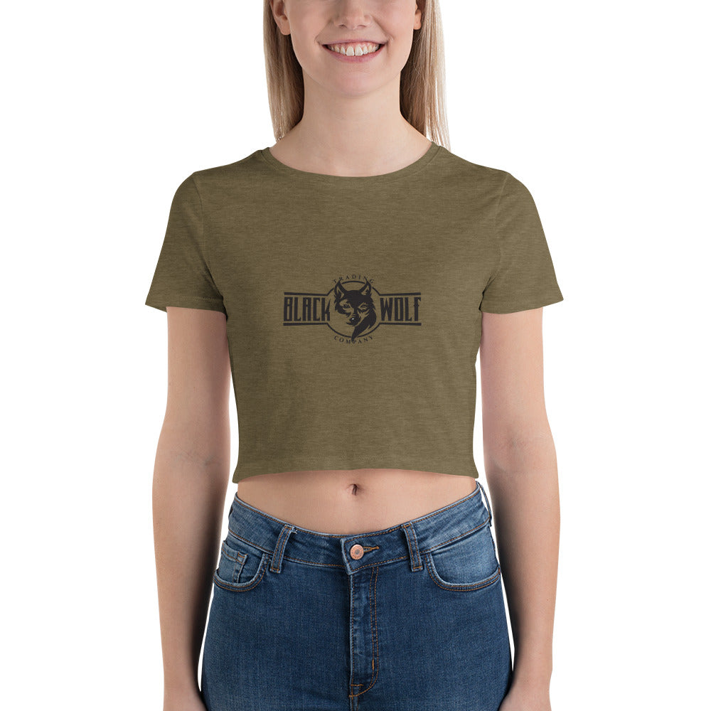 Black Wolf Trading Company Women’s Light Colored Crop Tee